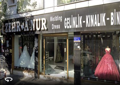 ZehraNur Gelinlik Butik Vitrin ve Mağaza Görünümü